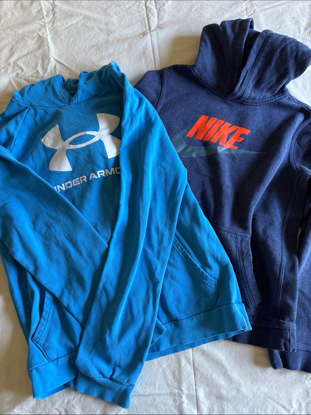 Boys Branded Blue Fleece Hoodies